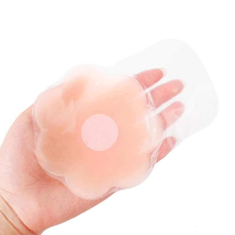 Wholesale Women Lift Up Invisible Reusable Self Adhesive Silicone Breast Lift Tape Nipple Cover Chest Paste Party Dress Bras