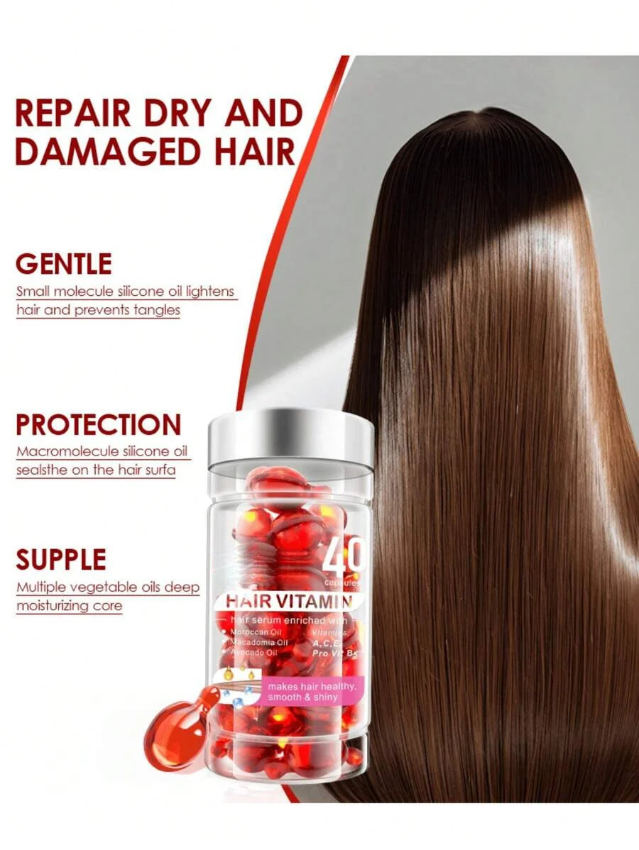 Best-selling hair care essential oil capsules, Moroccan hair care essential oil, no-rinse anti-hairfall vitamin hair care essential oil.