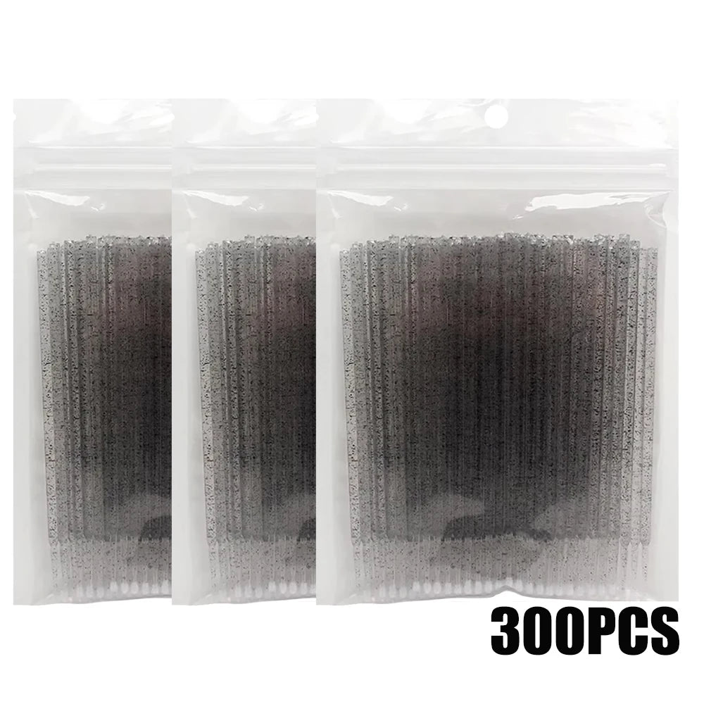 300/500PCS MicroBrush Eyelash Cleaning Brush Lash Extension Applicator For Eyelashes Removing Swab Micro Makeup Brush