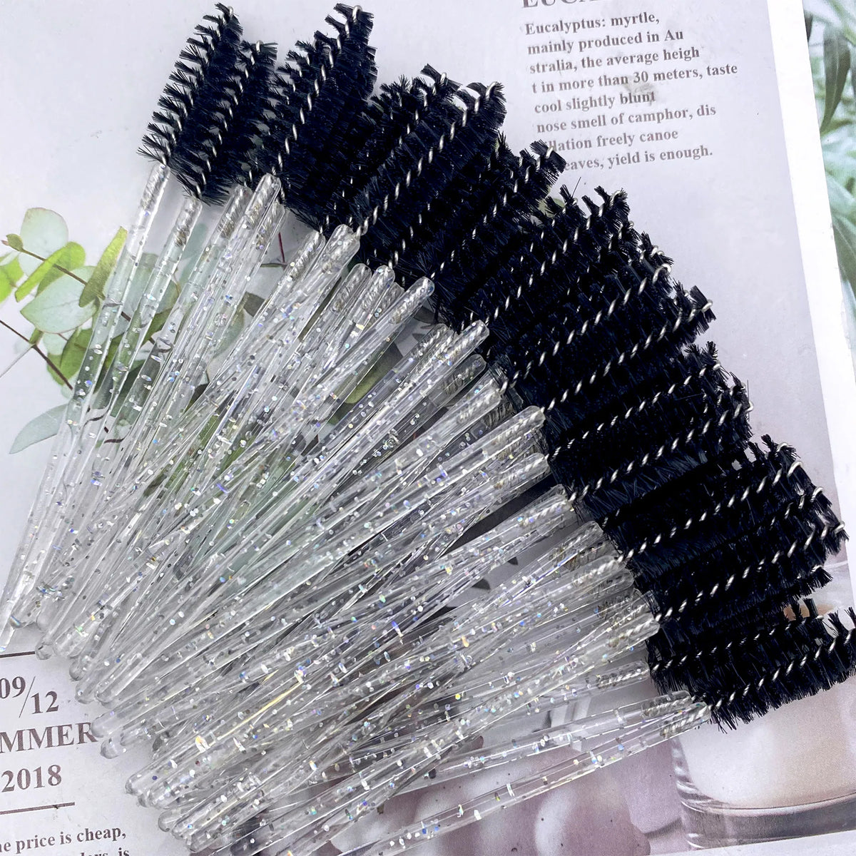500PCS Eyelashes Brushes Set Disposable Lash Mascara Brush Lashes Extension Eyebrow Wands Applicator Makeup Tool