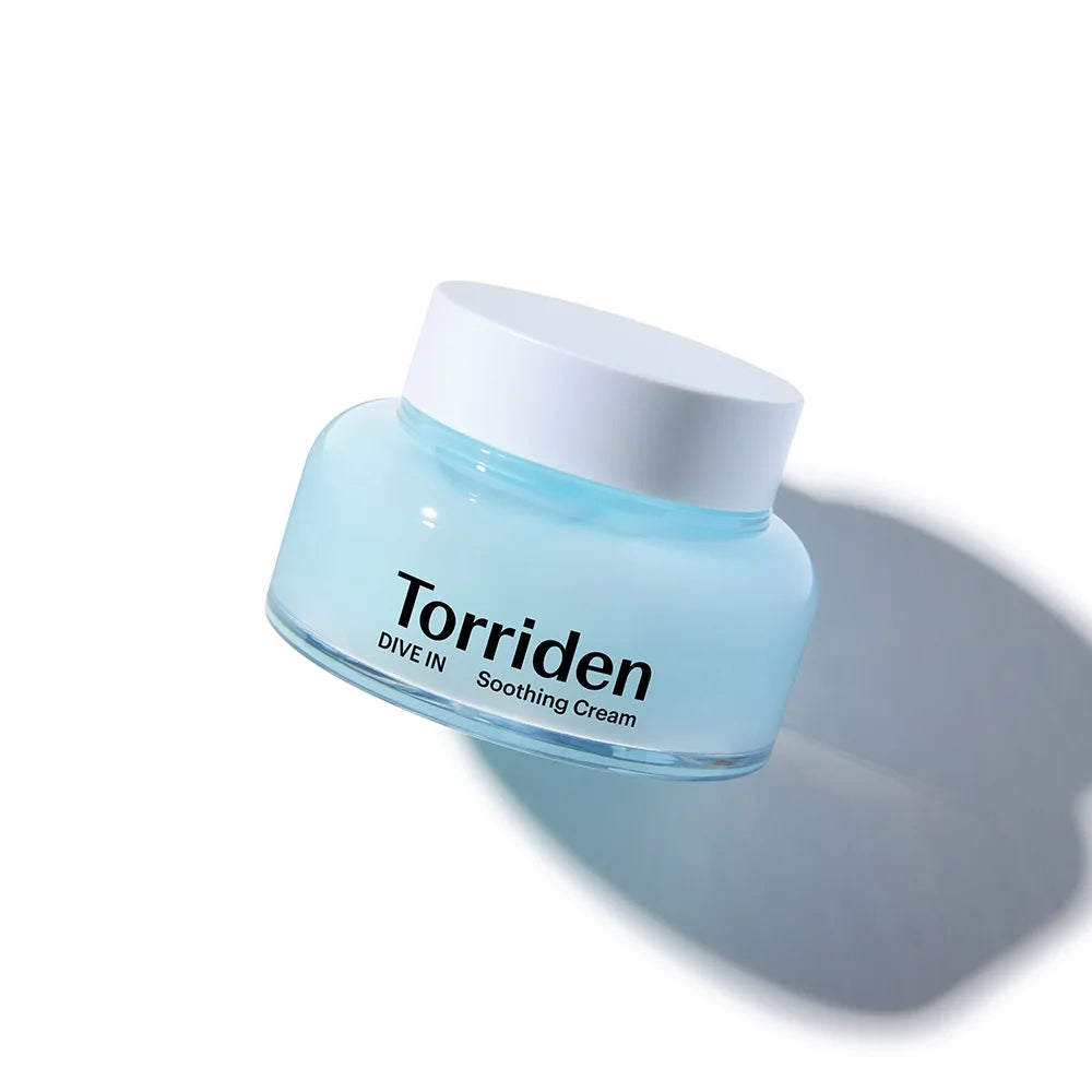 Torriden DIVE‑IN Soothing Gel‑Cream, Cooling Lightweight Moisturizer for Face, Smooth Non‑Greasy Texture, Instant Hydration Calm