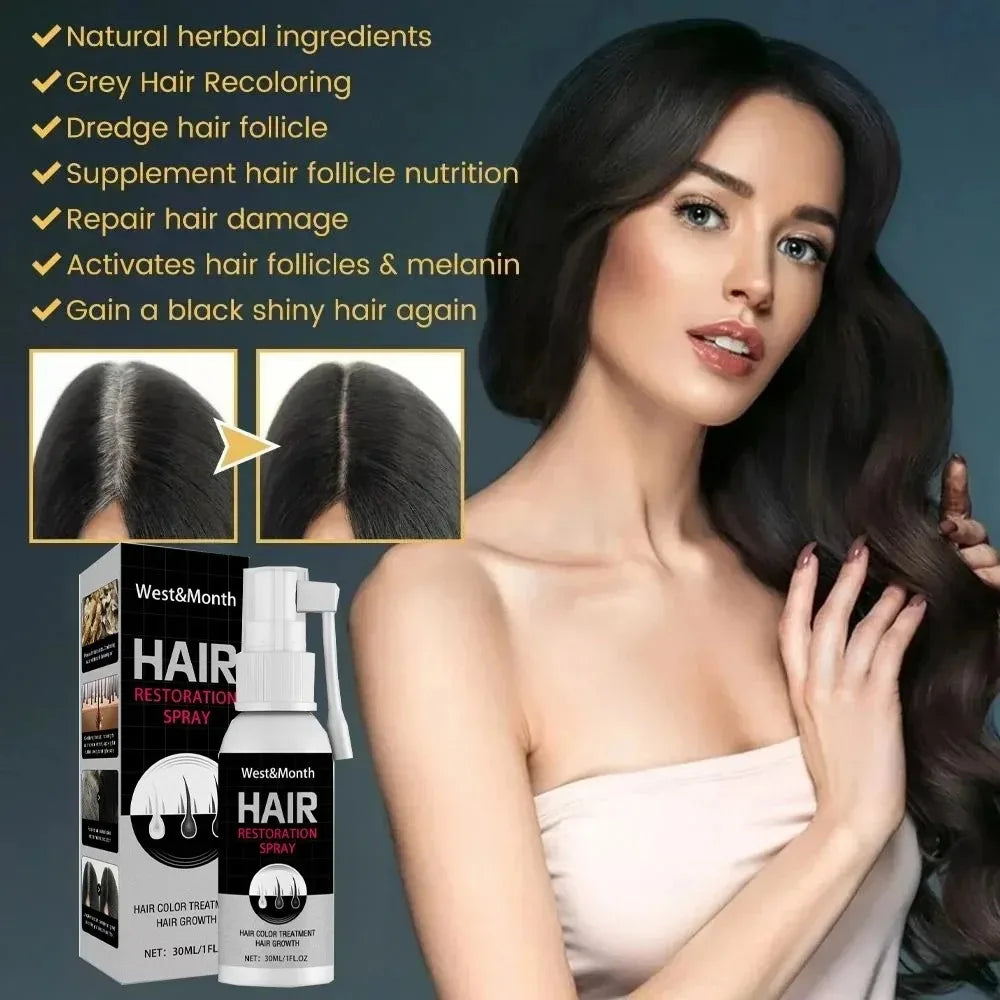 White To Black Gray White Hair Serum Natural Color Repair Nourishessence Anti-gray Care For Men Women *5&JI^