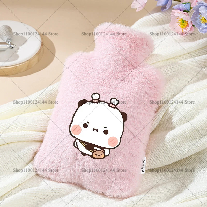1000ml Bubu Dudu Yier Bear Panda Hot Water Bag Removable Winter Water Bottle Cover for Hot Water Can Be Reused Lady Belly Warmer