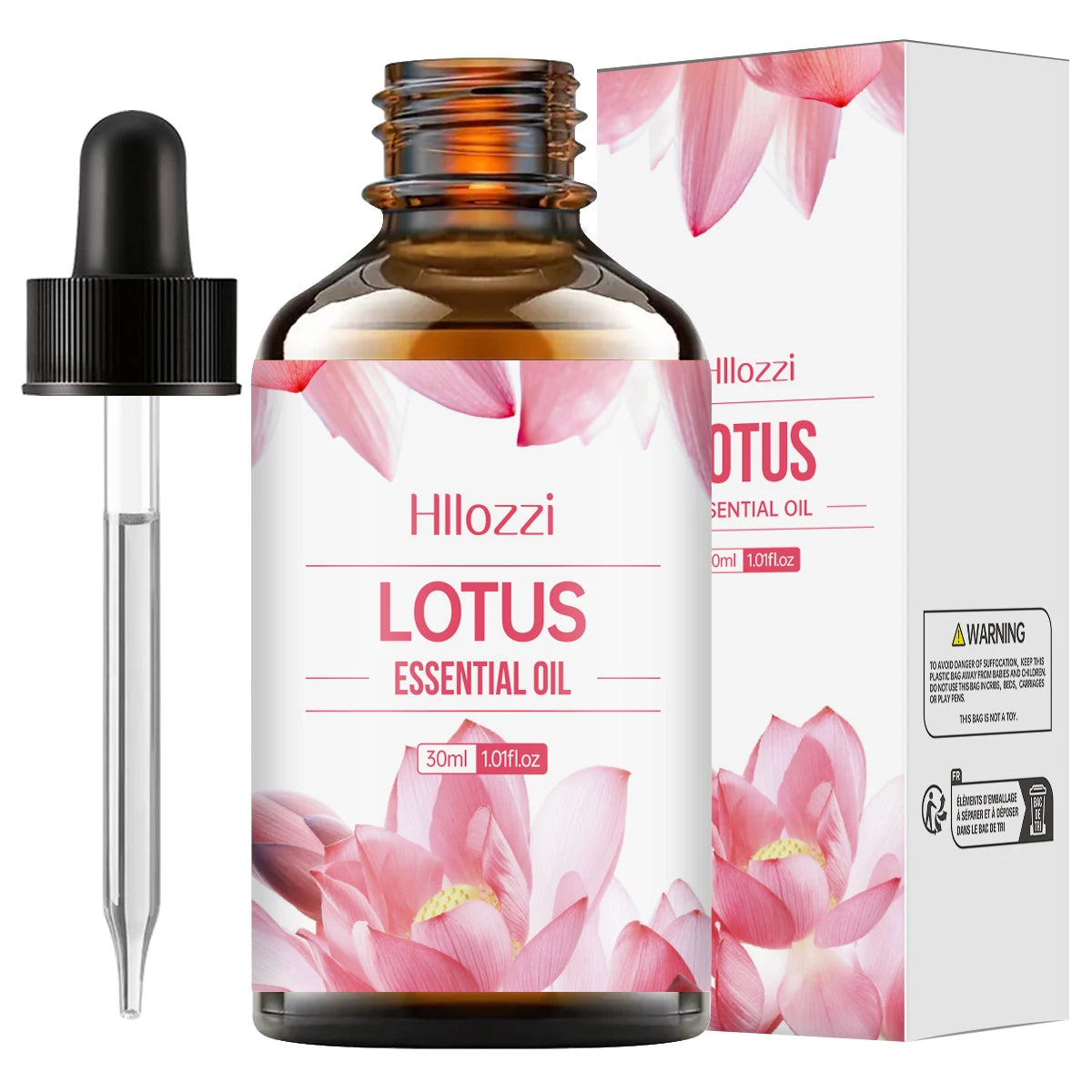 Lotus Essential Oil Moisturizing and Nourishing Deep Repair Oil for Face, Body, Nails, Hair and Eyelashes Suitable for All Skin