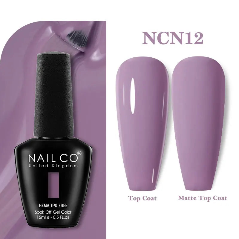 NAILCO 15ml TPO-Free Nail Gel Polish Vernis Semi Permanent Nails Art Manicure Design Hybrid Remover Gel Top Coat Ongle Gel UV
