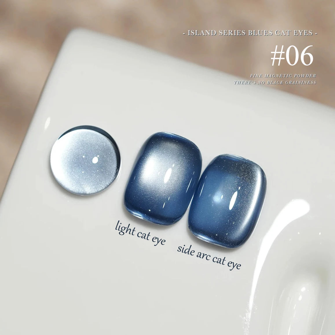 1-12pcs TC Summer Blue Glass Bead Cat Eye Gel Nail Polish Flash White Spar Nude Color Magnet Nail Art Gel Salon Christmas Nails