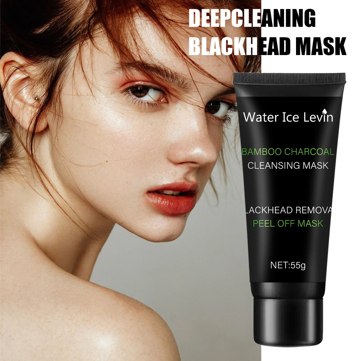 Bamboo Charcoal Cleansing Mask Blackhead Removal Deep Mask Deep Exfoliating Mask Treatment Black Mask