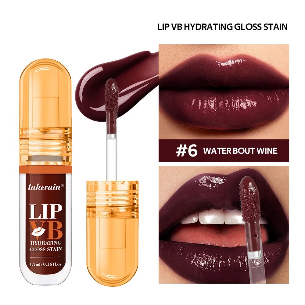 Lip Stain Vb Hydrating Gloss Stain 12HR Hydration Long-Lasting Moisturize Nourish Lips Hydra Honey Instant Glossy Wetness Makeup