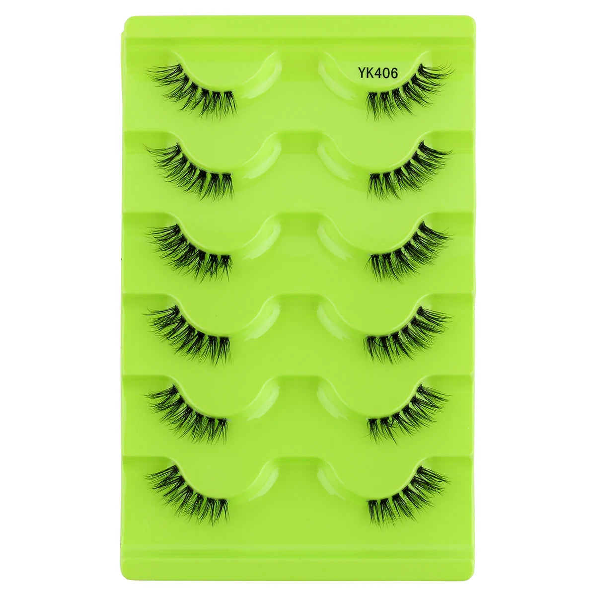 6/10 Pairs Half Lashes 3D Mink Lashes Faux Mink Fluffy Lash Soft Full Thick Wispy Eyelash Dramatic False Eyelashes Makeup