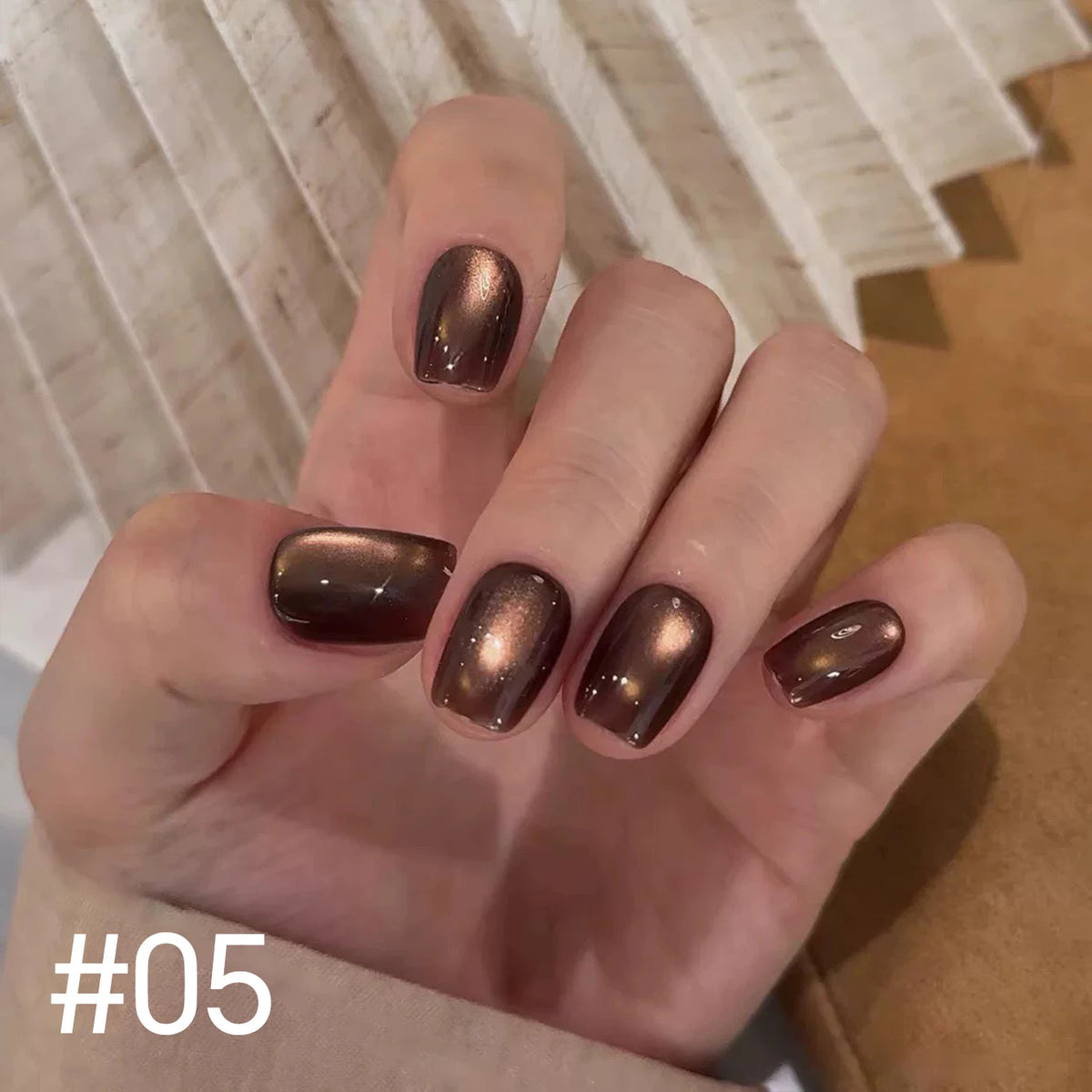 10ML 1-10pcs Christmas Red Nails Gold Black Nails Fiery 10-Color Glass Bead Cat Eye Gel Nail Polish Fine Powder Super Shimmering