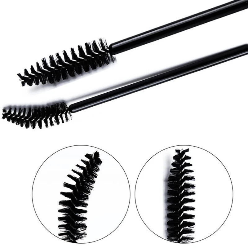 500/1000pcs Eyelash Brush Applicator Lash Mascara Wands Brushes For Eyelash Extension Eyebrow Spoolies Beauty Tools