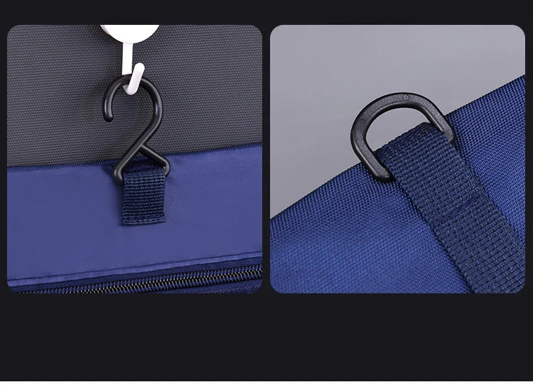 Foldable Toiletry Bag Organizer Hanging Storage Bags Bathroom Makeup Case Cosmetic Bag For Business Men Travel Organizers