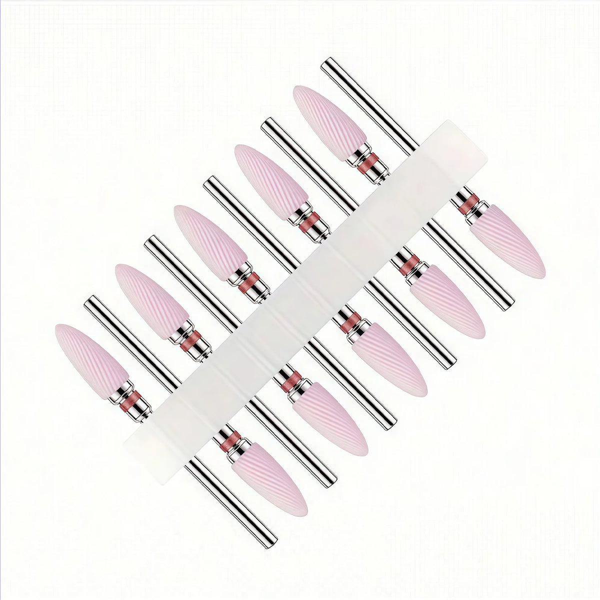 10pcs Ceramic Nail Buffering Heads for Perfect Nail Finish Professional Grade Ceramic Material for Smooth And Shiny Nails