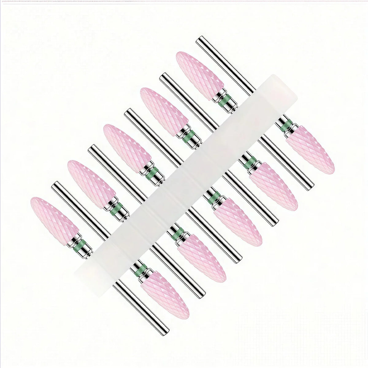 10pcs Ceramic Nail Buffering Heads for Perfect Nail Finish Professional Grade Ceramic Material for Smooth And Shiny Nails