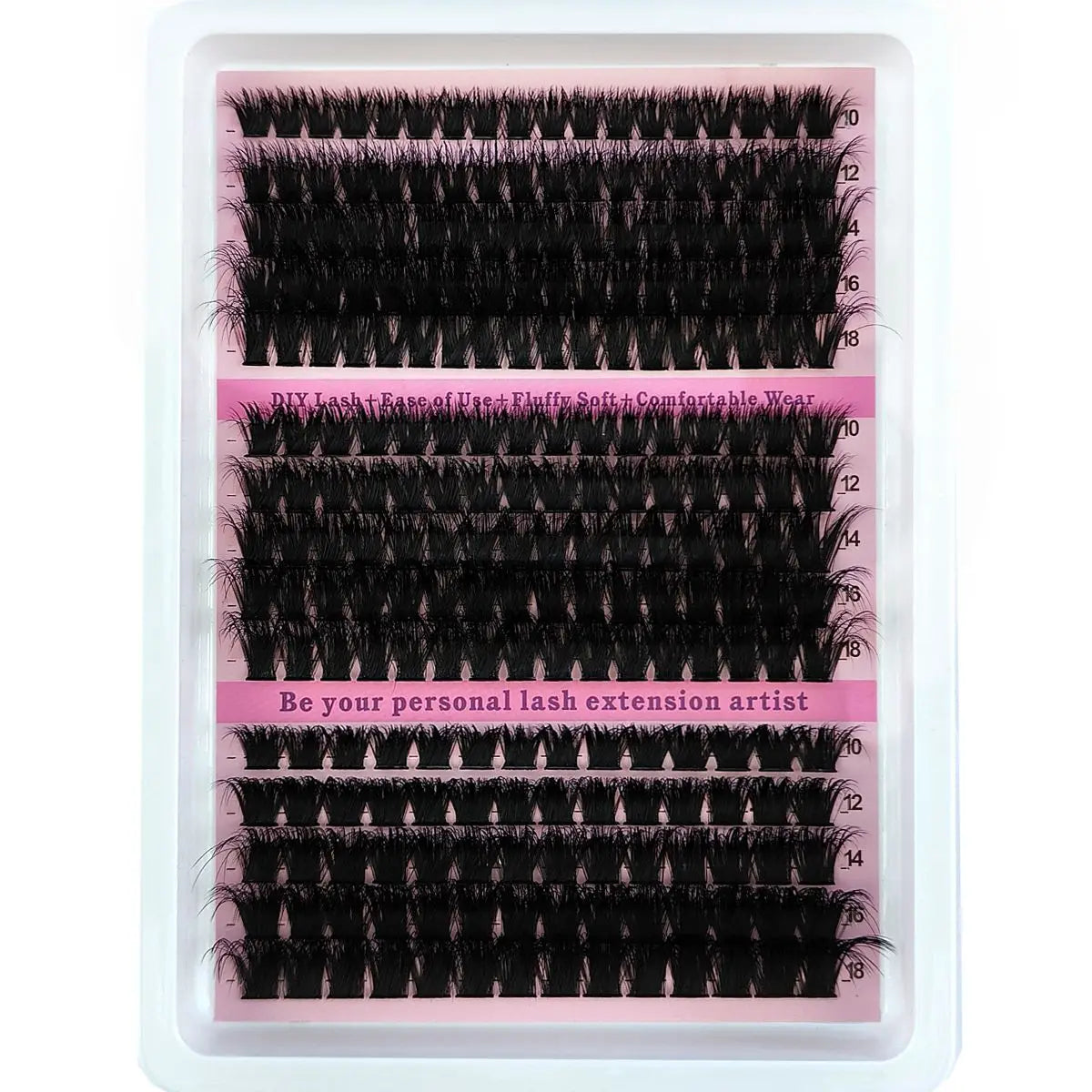New 15Rows Fluffy Cluster Lashes 60D-160D Natural Thick Eyelash Clusters D/CC/DD Individual Lashes DIY Eyelashes Extension