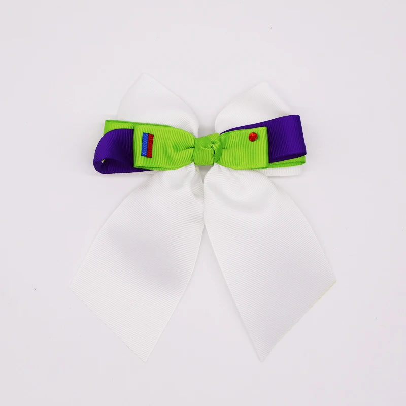 Cartoon Girl Bow Tie Hairpin Fun Pattern TOY Story for Women Girls Festivals Daily Wear Cute Children's Hair Accessories