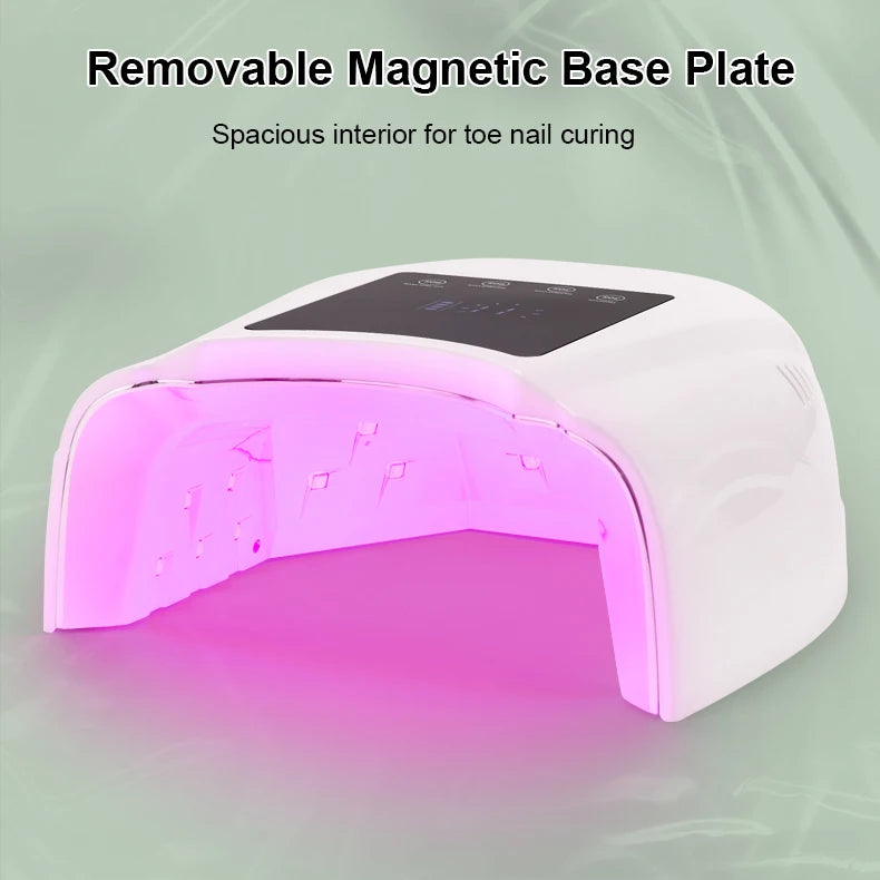 Rechargeable 98W Pro Cure LED Nail Lamp Dryer Portable Machine Nail Red Light UV LED Lamp Curing Gel