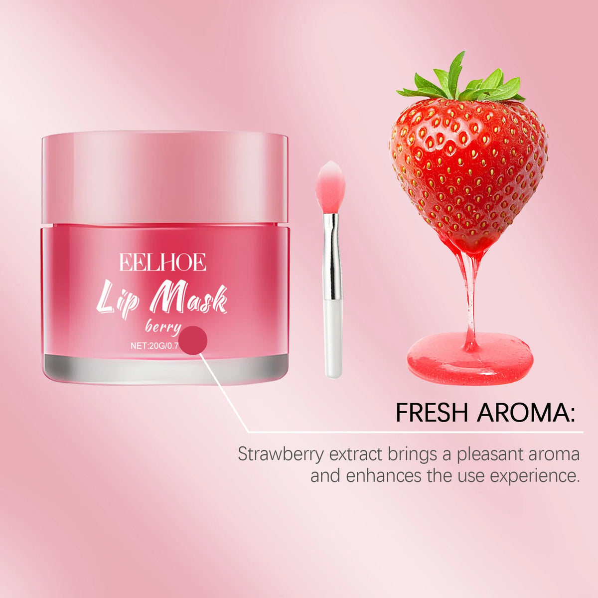 20g EELHOE Moisturizing and Hydrating Sleep Lip Mask – Cleans Dead Skin, Moisturizes Dry Lips, Keeps Them Hydrated and Soft