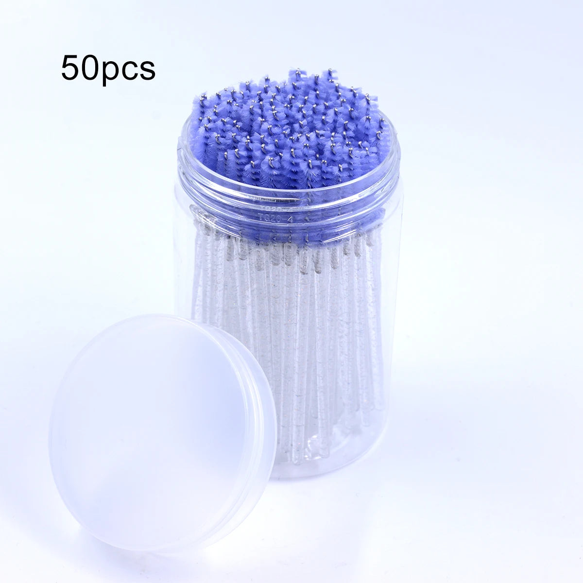 50pcs Crystal Eyelash Brushes With Contianer Disposable Lash Mascara Wands In Case Micro Makeup Applicators  Beauty Tools