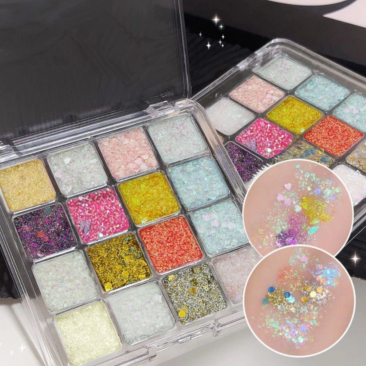 Magic Sparkle 16 Color Eyeshadow Palette Pearl Matte Korean Cosmetics Christmas Gift for Girls