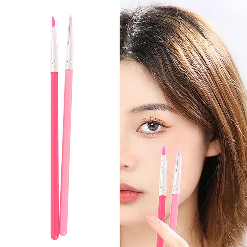Silicone Concealer Brush Eye Makeup Assist Brush Eyeliner Brush Eye Shadow Eyebrow Details Nail Painting Tools Nail Art Brush