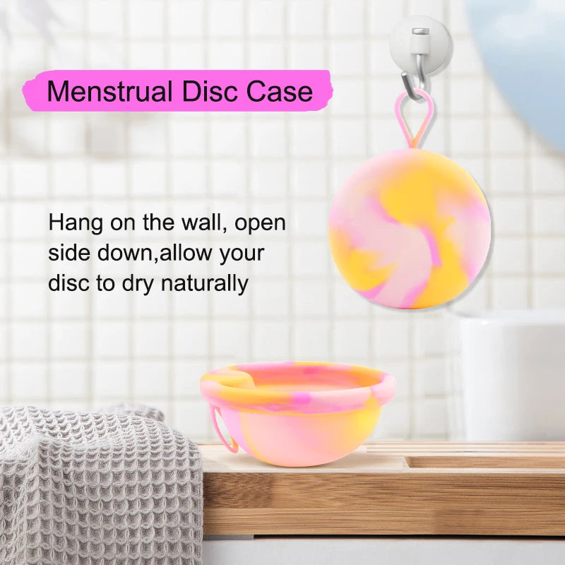 Soft Silicone Lady Cup Reusable certified Disc Accessories Bowls With Storage Case Kit Women Health Care Feminine Hygiene
