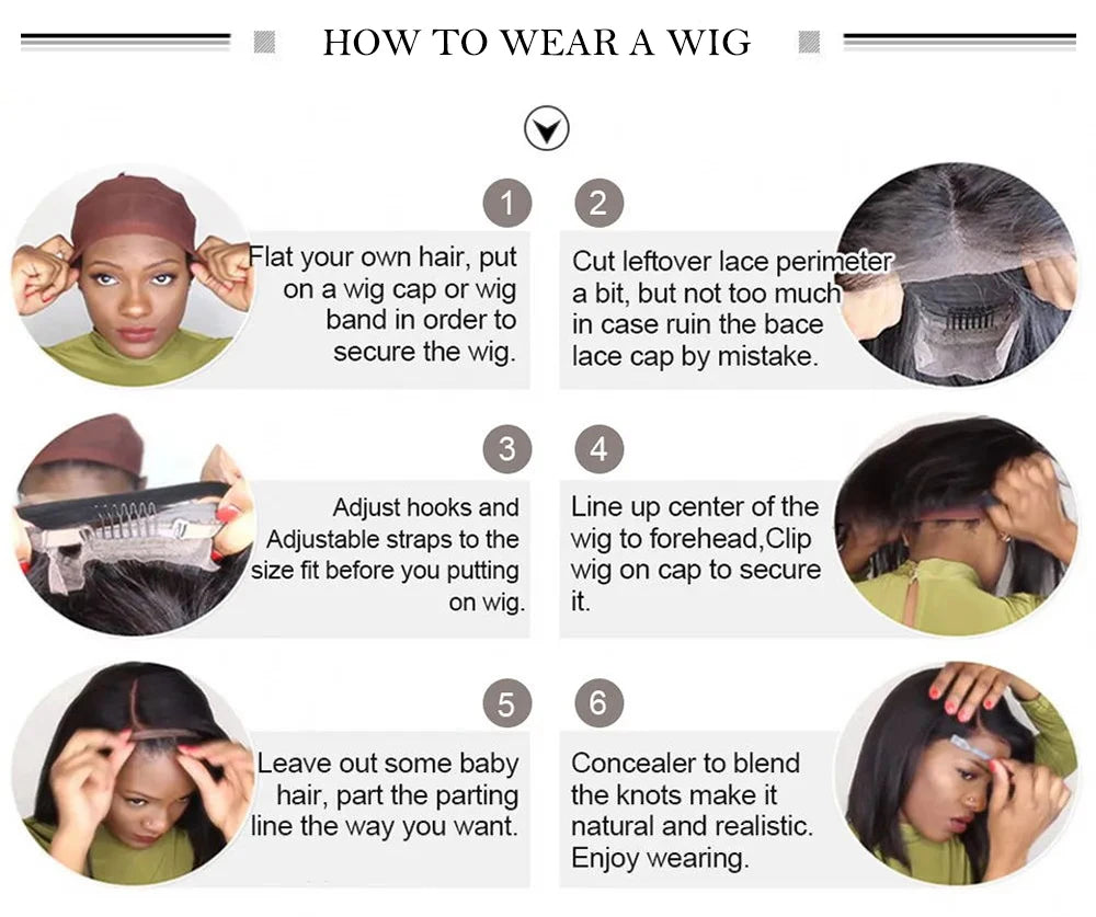 13x4 Black Straight Wig Synthetic Lace Wigs Long Silk Straight Wig High Quality Lace Front Wigs for Women Daily Use Cosplay Wig