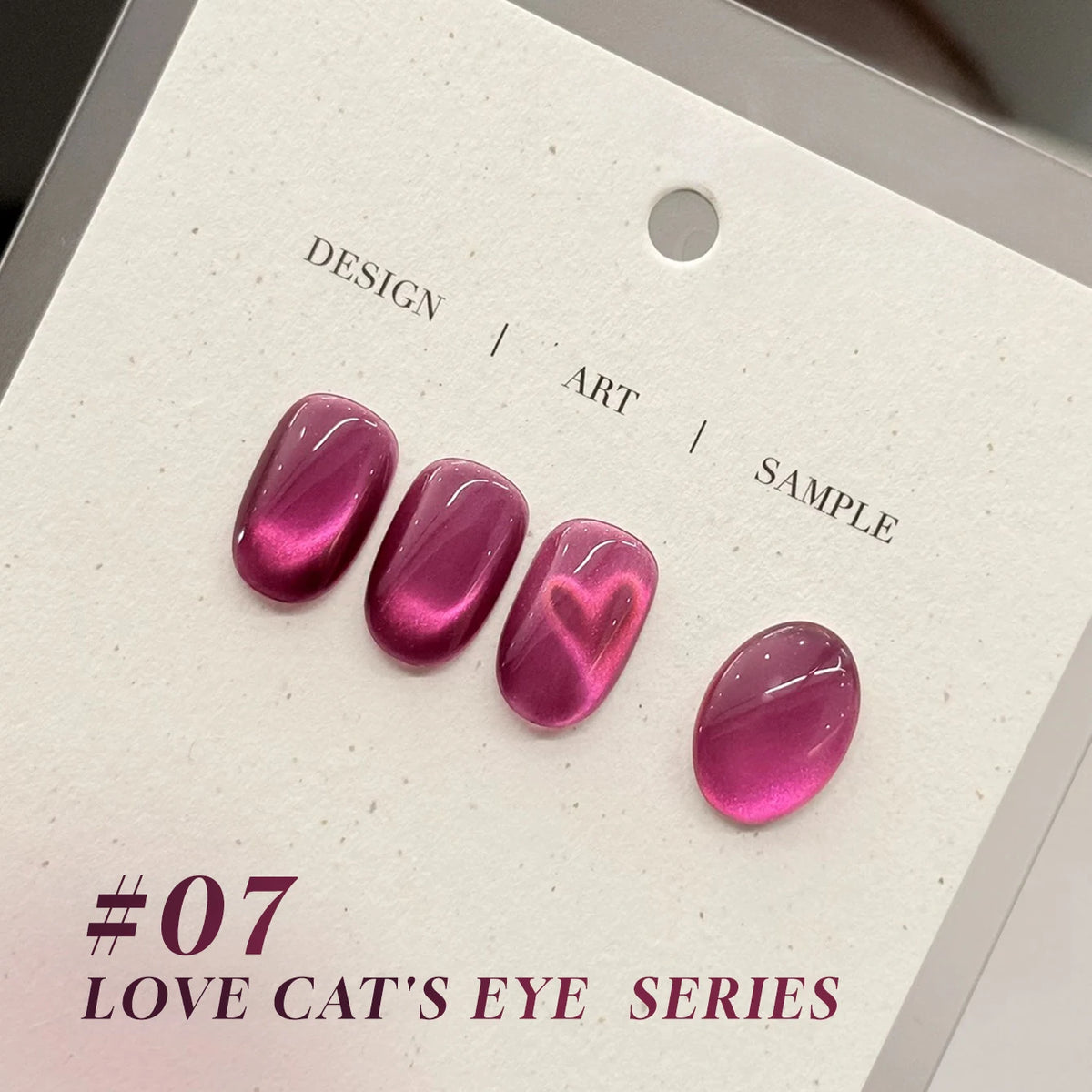 MN 10ML 1-16PCS Moonlight Ballet Magnet Cat Eye Nail Polish Gel Nude Pink Style With Gold Glass Beads Cat Eye Look Nail Polish