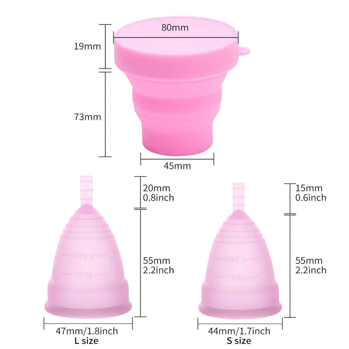 Medical Menstrual Cup Sterilizer Copa Menstral Silicone Period Cup Women Lady Cup Sterilizing for Women Feminine Hygiene