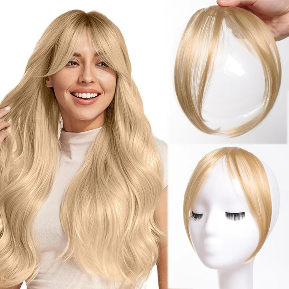 Eight Character French Bangs Wig Piece Female Synthetic BB Clip Fluffy Top Reissue Eight Character Bangs Thin Invisible Hairpins