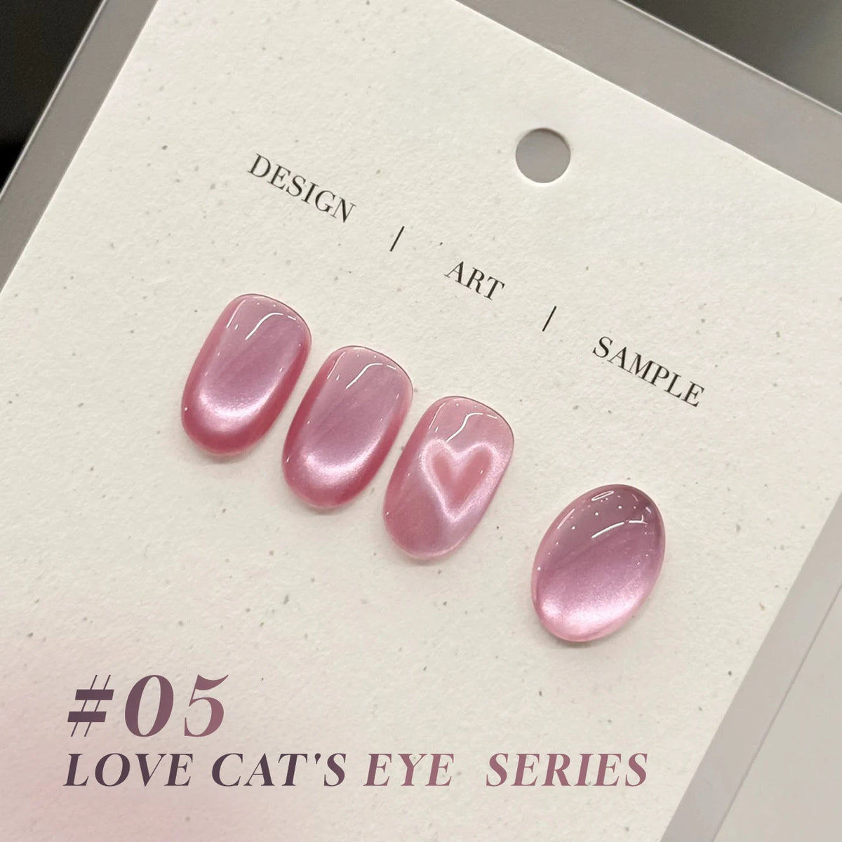MN 10ML 1-16PCS Moonlight Ballet Magnet Cat Eye Nail Polish Gel Nude Pink Style With Gold Glass Beads Cat Eye Look Nail Polish