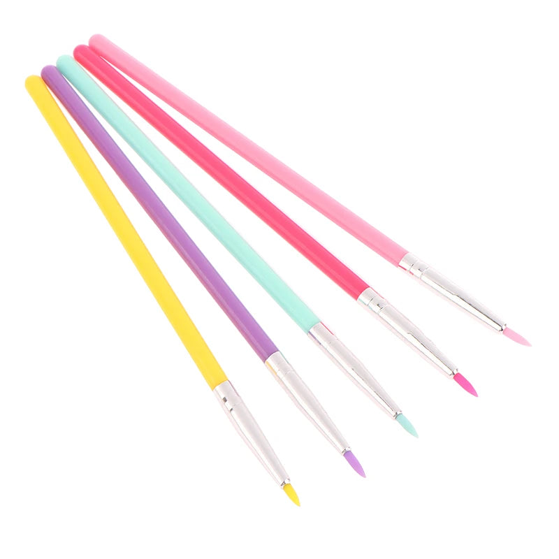 Silicone Concealer Brush Eye Makeup Assist Brush Eyeliner Brush Eye Shadow Eyebrow Details Nail Painting Tools Nail Art Brush