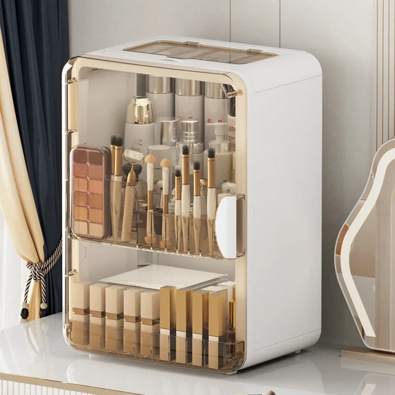 1 pcs Cosmetics storage box, desktop shelf, storage rack, dressing table, large-capacity skin care products storage cabinet
