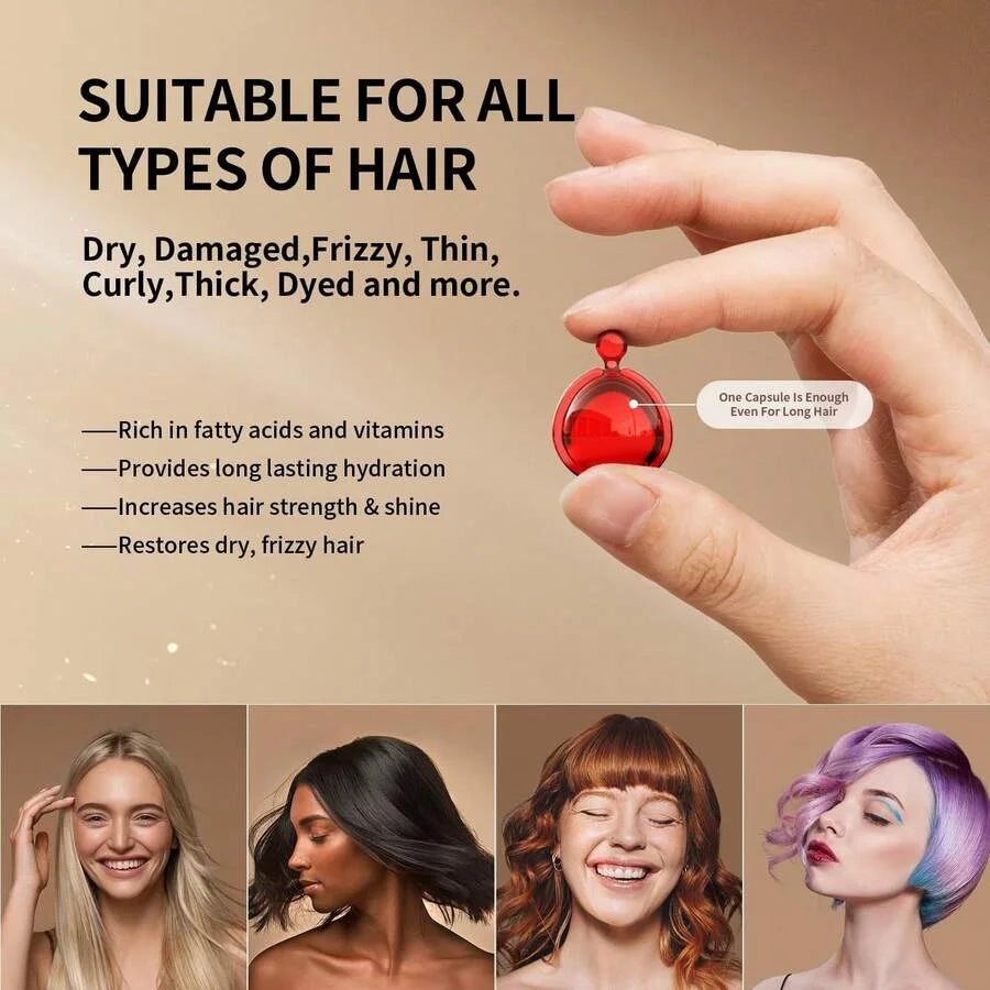 Best-selling hair care essential oil capsules, Moroccan hair care essential oil, no-rinse anti-hairfall vitamin hair care essential oil.