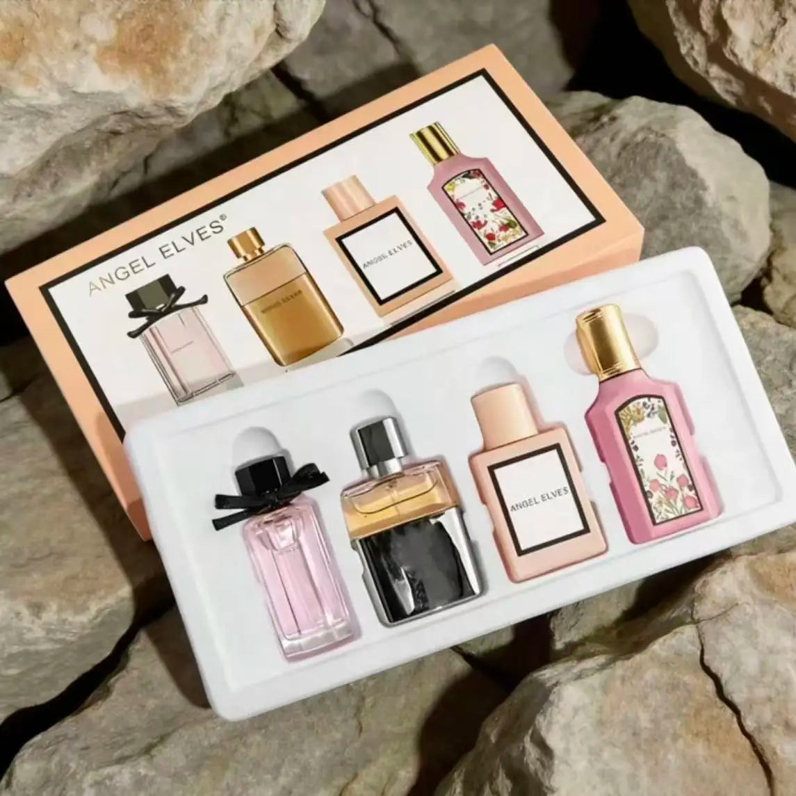 Women's Perfume Gift Box Set 4 In 1, 30ml*4. A Fragrance Set With A Long-Lasting Fragrance At An Affordable Price. A Perfect Birthday Gift For Mothers, Girlfriends, And Besties