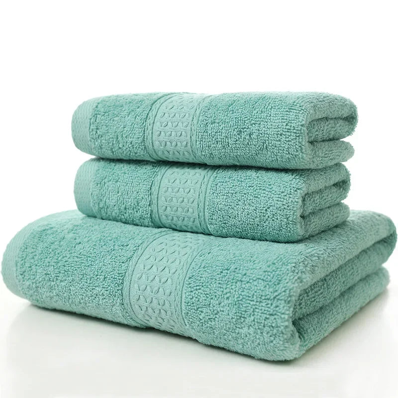 Thicken 100% Cotton Face Towel Absorbent Pure Hand Wash Hair Shower Microfiber Towel Bathroom Family Hotel