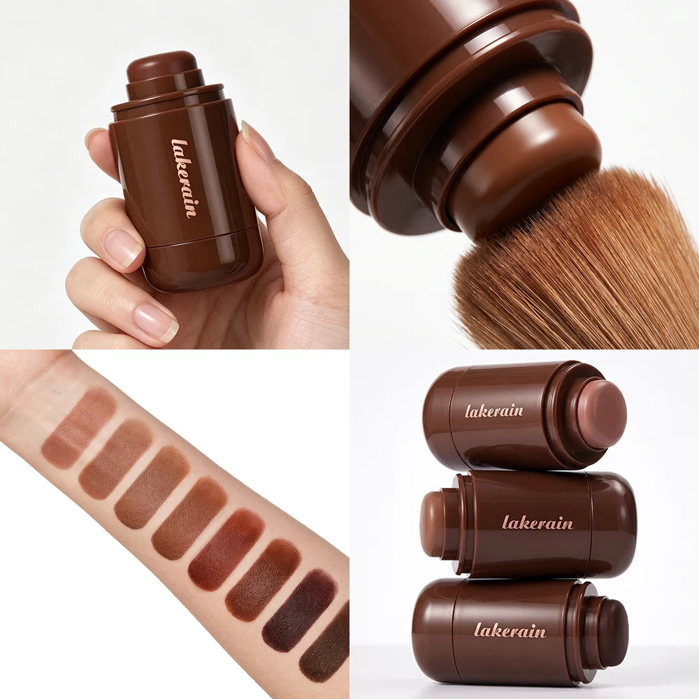 Cream Bronzer Stick Portable Creamy Light Non Sticky Texture Easy Blend For Face Contour Shaping Bronzing Makeup