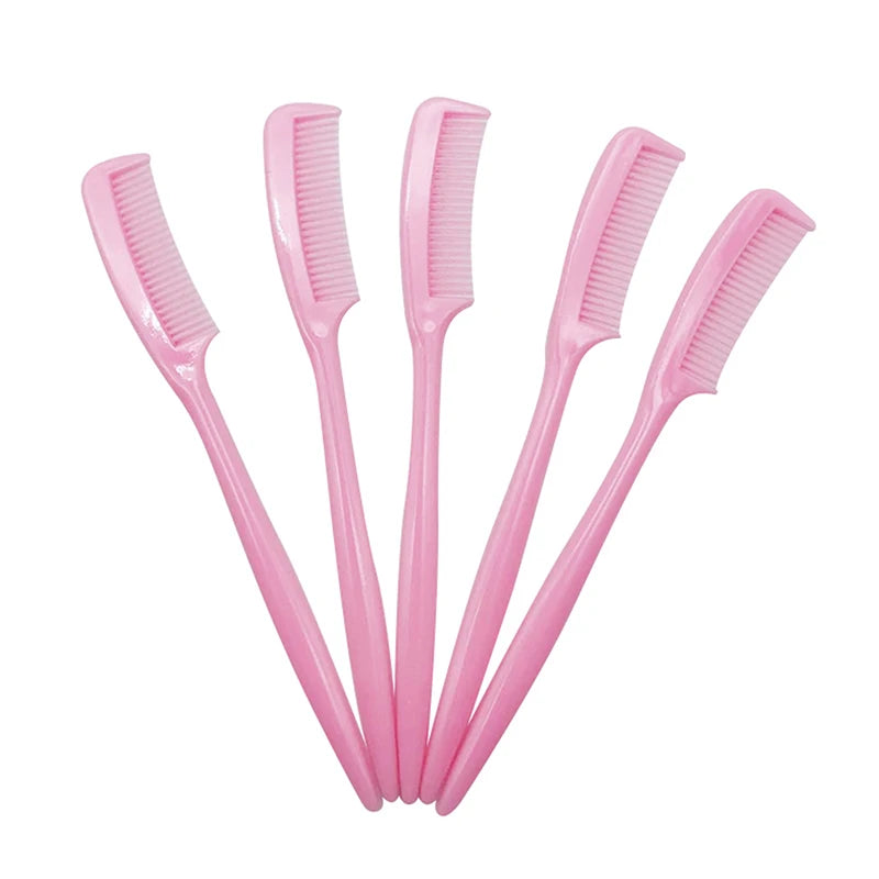 10pcs Eyebrow Comb Brush Eyelash Combs Eyelashes Brushes Mascara Wands Makeup Comb Supplies Of Lash Extension