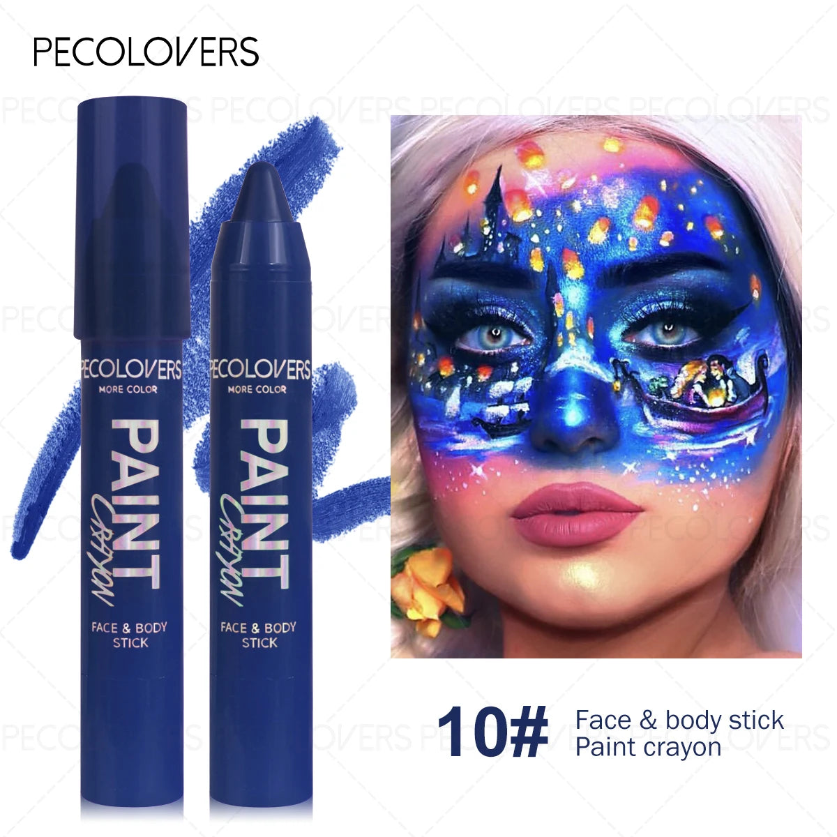 1Pc Body Painting color pen, Halloween Makeup Pen, Cream Like, Waterproof, Easy to Color, Carnival/Mardi Gras/Masquerade