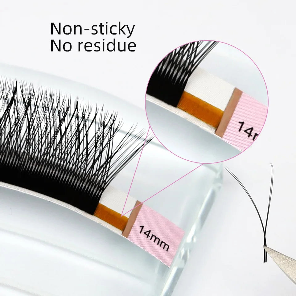 AGUUD Automatic Flowering 2D 3D 4D 5D W Shape Premade Fans Eyelash Extensions Natural Soft Individual Lashes Makeup Cilia
