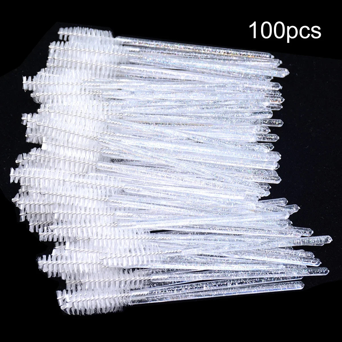 100pcs Disposable Eyelash Brushes Spoolies Micro Lash Mascara Wands Combs For Eyelash Extension Makeup