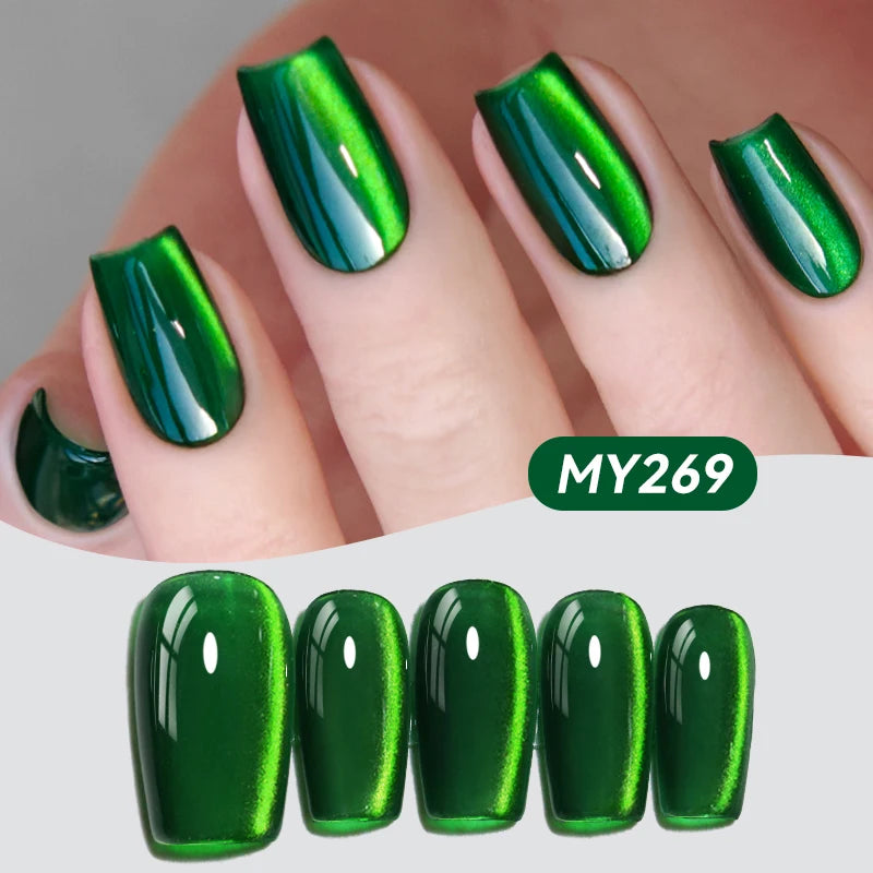 BORN PRETTY 10ml Purple Black Green Cat Magnetic Gel Ultra Shine Semi Permanent Soak Off UV Gel Summer Nail Art Varnish