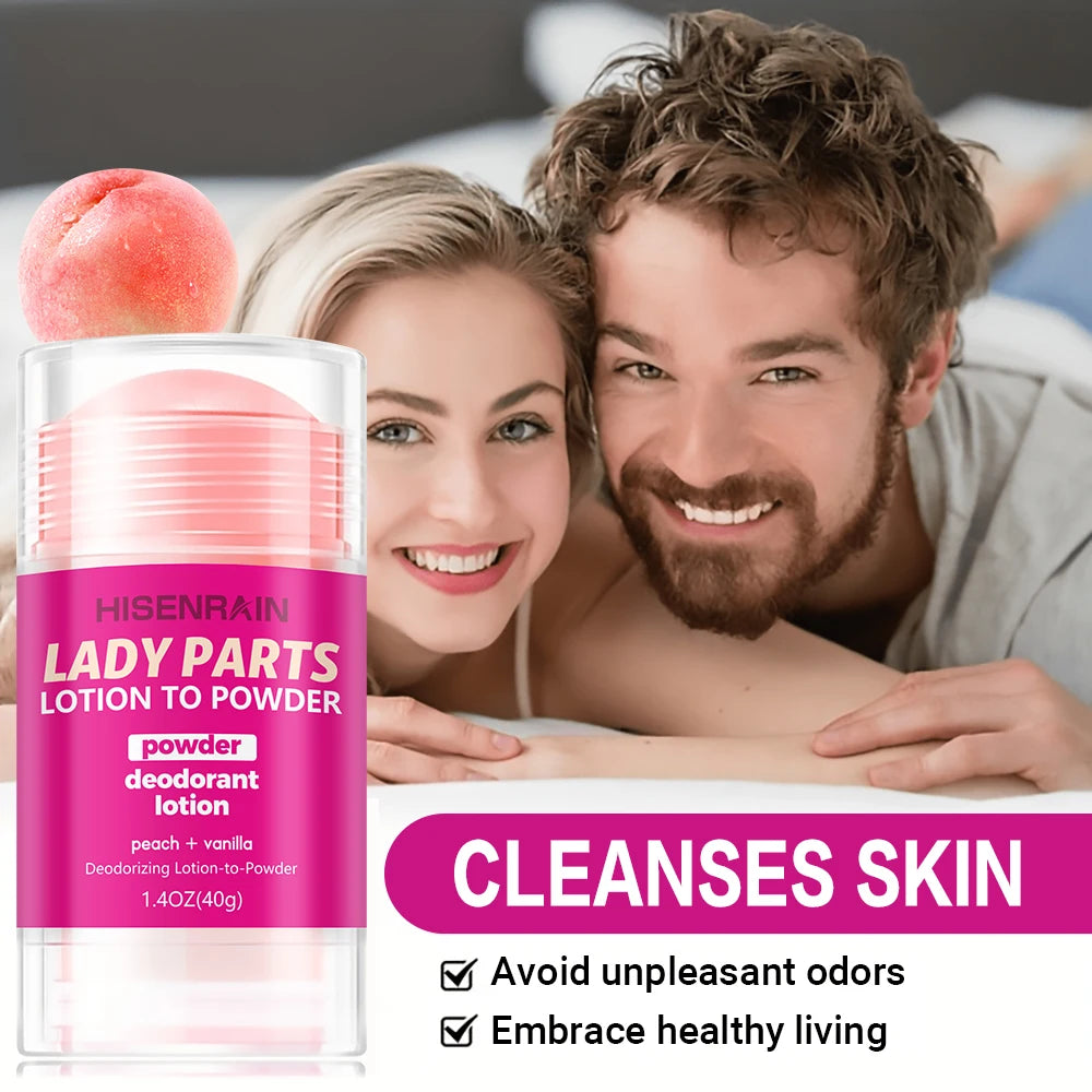 Feminine Intimate Deodorant Peach Stick for Women - Long-Lasting Odor Neutralizer, Fresh & Gentle Care, Natural Ingredients.