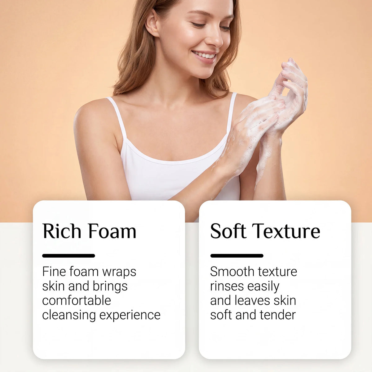 Persimmon Extract Soap Deeply Cleaning Moisturizing Nourishing Skin Rich Foam Refreshing Fragrance Skin Friendly Body Wash Soap