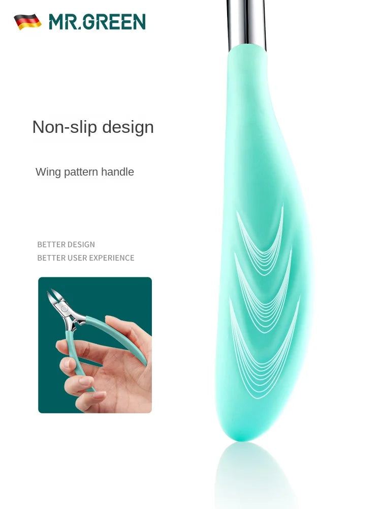 MR.GREEN Manicure Tools Professional Stainless Steel Thick Toenails Ingrown Cuticle Nipper  Trimmer Plier Scissors Nail Clippers