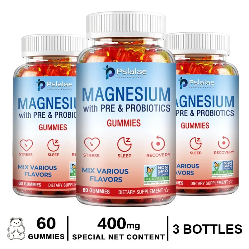 Magnesium Citrate Gummies - Supports Sleep, Heart Health, Bones and Muscles, Relaxation & Digestion