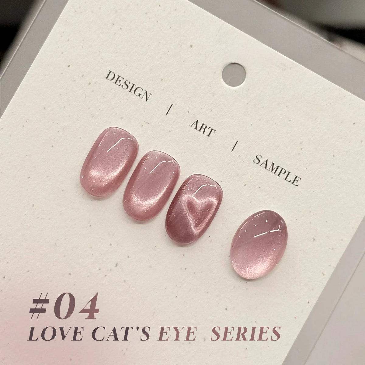 MN 10ML 1-16PCS Moonlight Ballet Magnet Cat Eye Nail Polish Gel Nude Pink Style With Gold Glass Beads Cat Eye Look Nail Polish