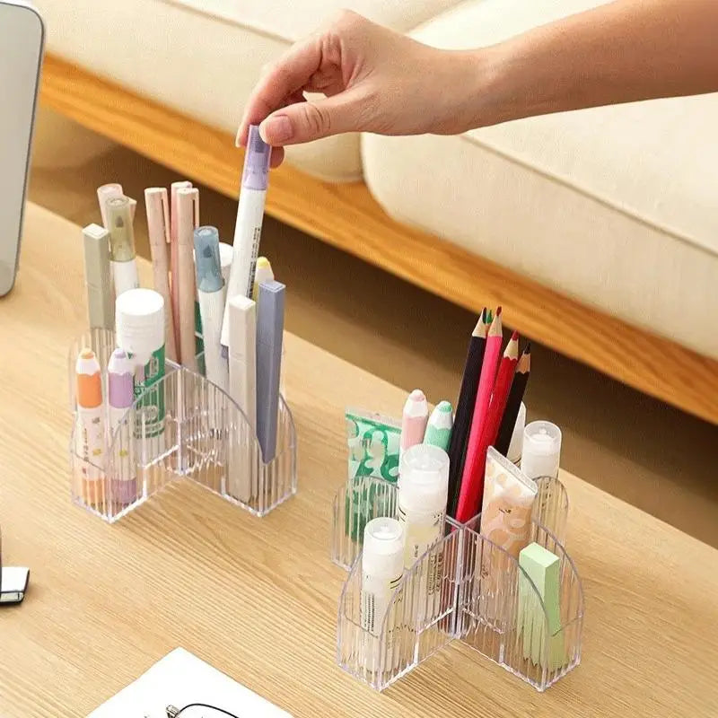 1 Pack 9 Slot Clear Makeup Brush Lipstick Lip Gloss Organizer Perfect Storage Solution For Drawers And Vanities