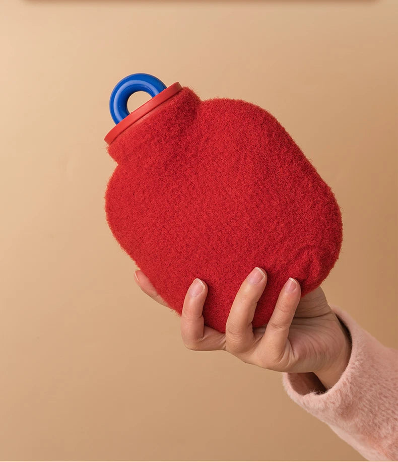 350/800ML Hot Water Bottles Bag Water-filling Hot-water Bag for Female Warm Belly Hands and Feet Keep Hand Warmer Hot WaterBag