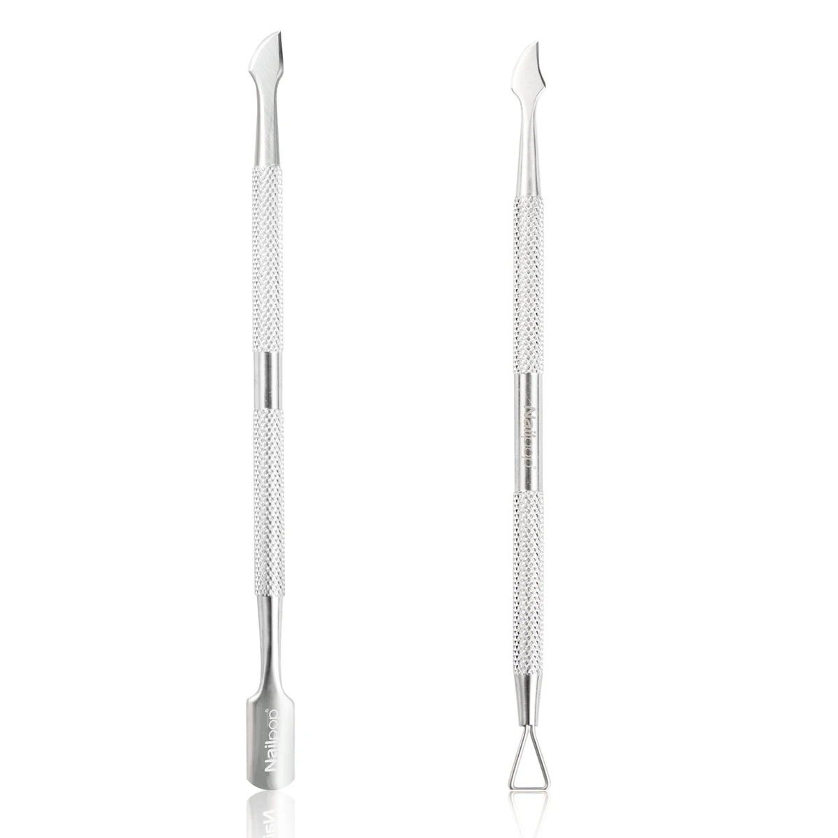 Nailpop Nail Cuticle Scissors Stainless Steel Manicure Pedicure Trimmer and Pusher Silver Dead Skin Scissor Nipper Clipper Tool
